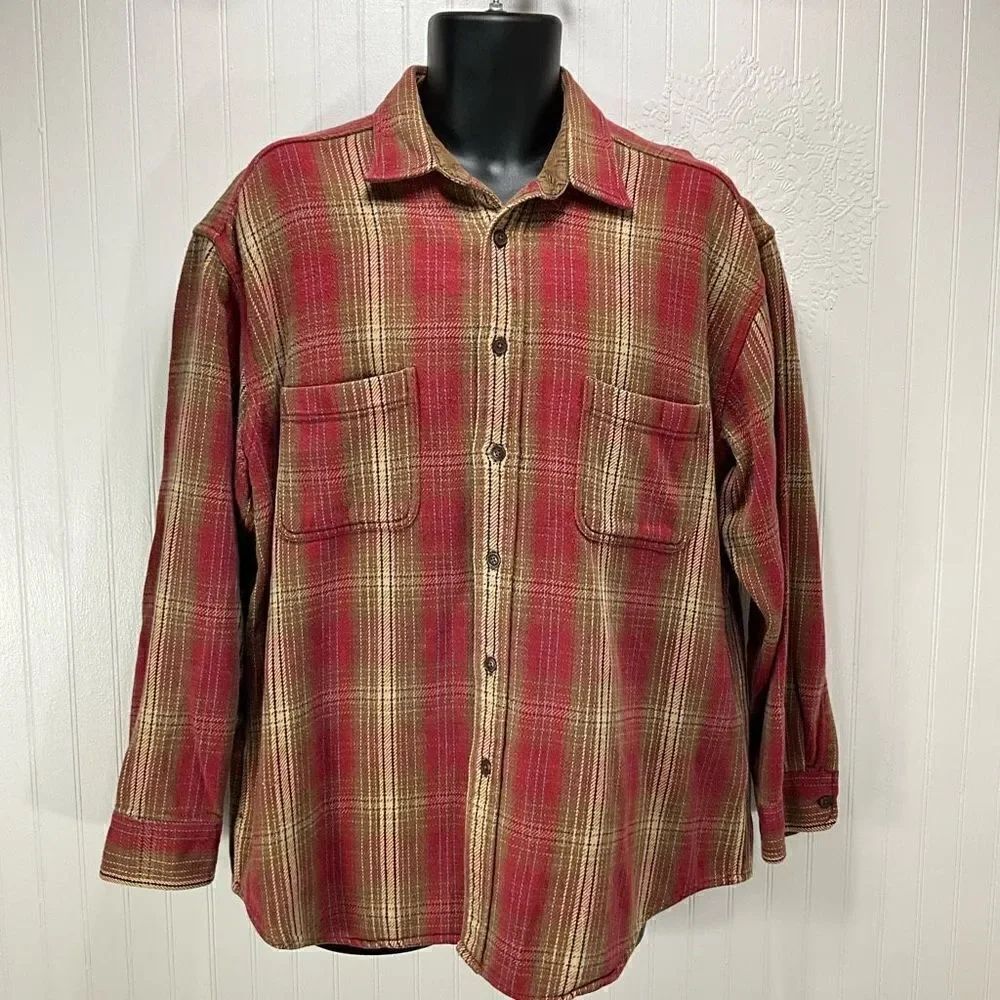 ST. JOHNS BAY Heavyweight Flannel Shirt